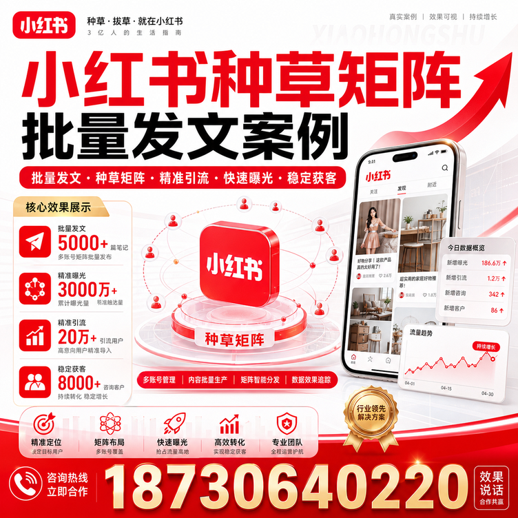 牡丹江小红书种草矩阵批量发文案例